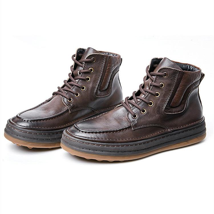 100 安い 新作 機関車ブーツ ブーツ カジュアル ファッション ツールブーツ エレン 男性 マーティンブーツ ハイカット 牛革 新作 男性 マーティンブーツ ハイカット 牛革 シューズ Www Reinnec Cl