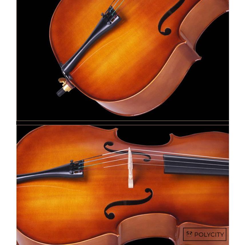 職人手作り製作? チェロ Cello 4/4 弦楽器 トウヒ メイプル 弓付 