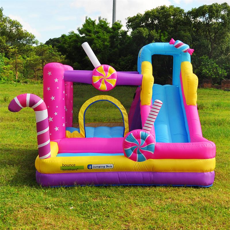 【タイムセール】 [乾用/送風機付き]2022新作入荷★大型 プール エアー 遊具 滑り台 トランポリン すべり台 大型遊具 エア遊具 エアー遊具 ウォータースキッズハウス 【VQL9309015417】(33497円)