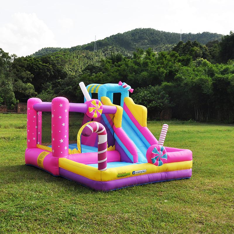 【タイムセール】 [乾用/送風機付き]2022新作入荷★大型 プール エアー 遊具 滑り台 トランポリン すべり台 大型遊具 エア遊具 エアー遊具 ウォータースキッズハウス 【VQL9309015417】(33497円)
