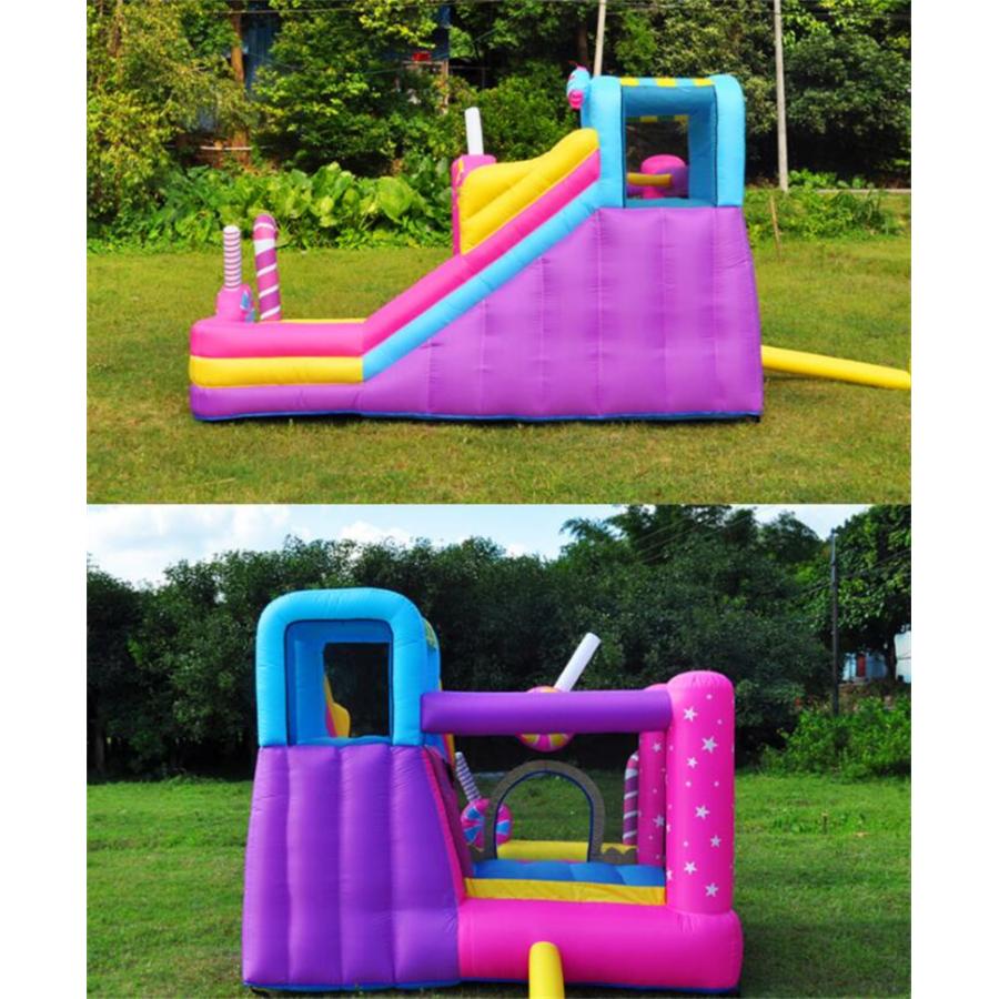 【タイムセール】 [乾用/送風機付き]2022新作入荷★大型 プール エアー 遊具 滑り台 トランポリン すべり台 大型遊具 エア遊具 エアー遊具 ウォータースキッズハウス 【VQL9309015417】(33497円)