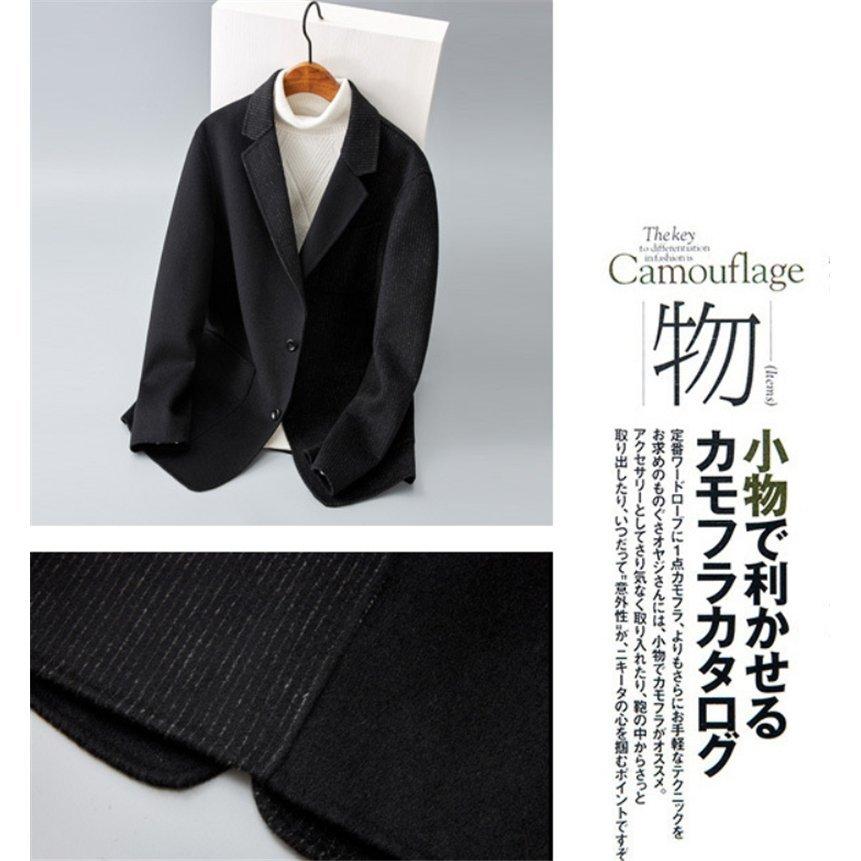 新品即決 コート オーバー カジュアル スーツ 青年 かっこいい ファッション 新型 秋冬 男性 ショートウール コート アウター