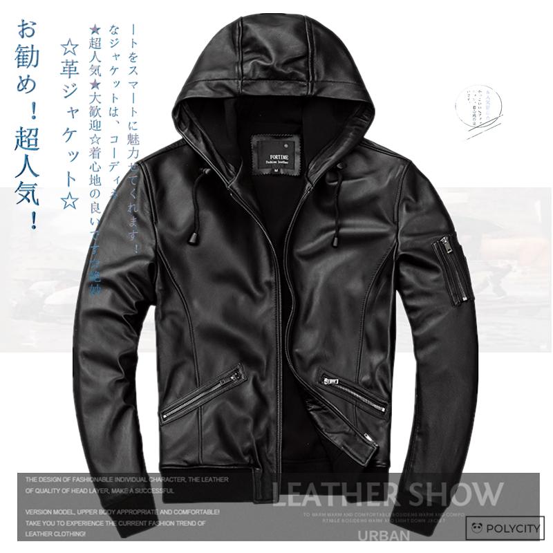 一番人気物 新品 羊革 レザージャケット メンズ革ジャケット フード付き スリムフィット 紳士 ビジネス カジュアル マッチしやすい ファッション S 4xl コート アウター Www Radio10 Sr