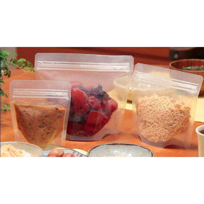 食品ストック袋 スタンド式巾広チャック袋 セイニチFW-20 50枚