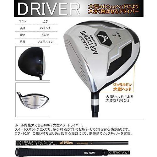[大特価] レフティー AIR ARMY AIR CORPS ゴルフセット ゴルフクラブ 9本組 セミワンレングス採用モデル シェルブル ミリタリ 【3751301607】(21750円)