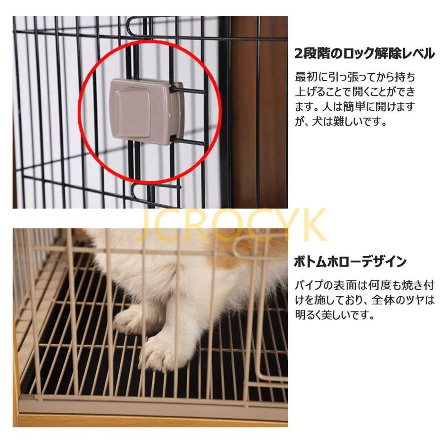 犬 ゲージ 木製 ペット ケージ 犬小屋 トレイ付き イヌ ハウス 犬 ゲージ 木製 ペット ケージ 犬小屋 トレイ付き イヌ ハウス