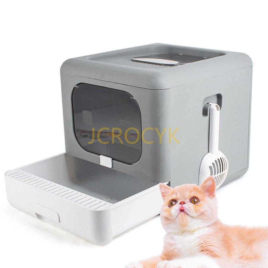 猫 システムトイレ 2022 トイレ 飛び散らない 引き出し 猫用トイレ本体