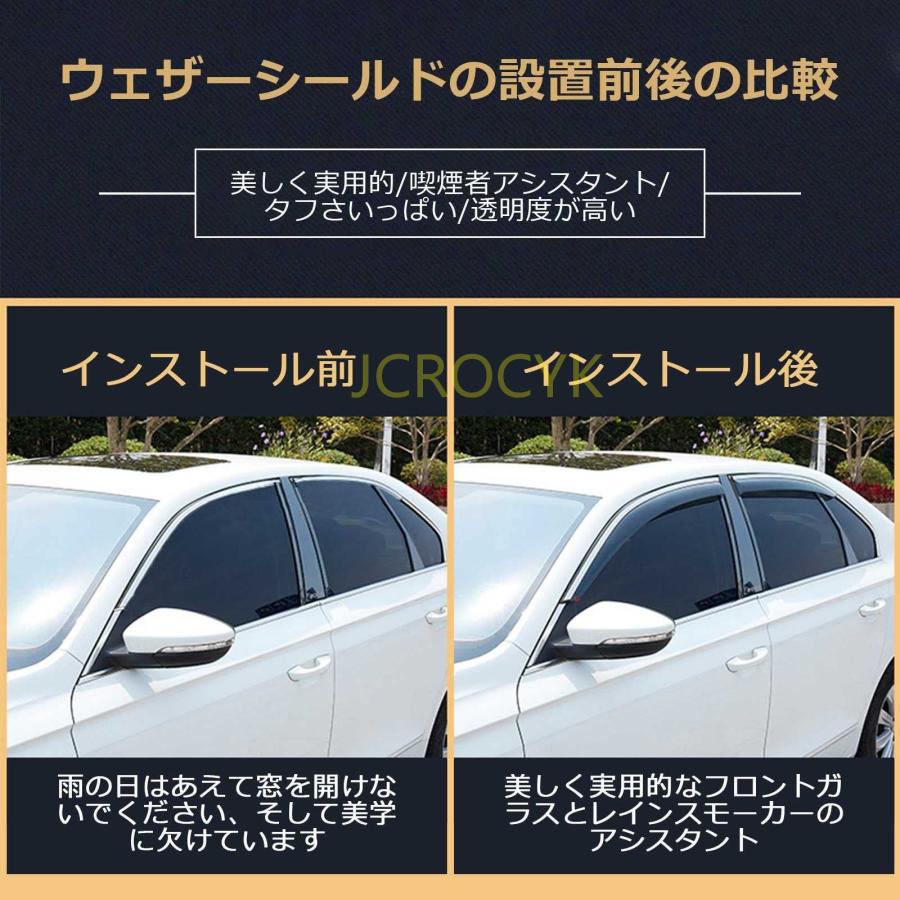 車用サイドバイザー ボルボXC60 2009-2023 専用 ドアバイザー