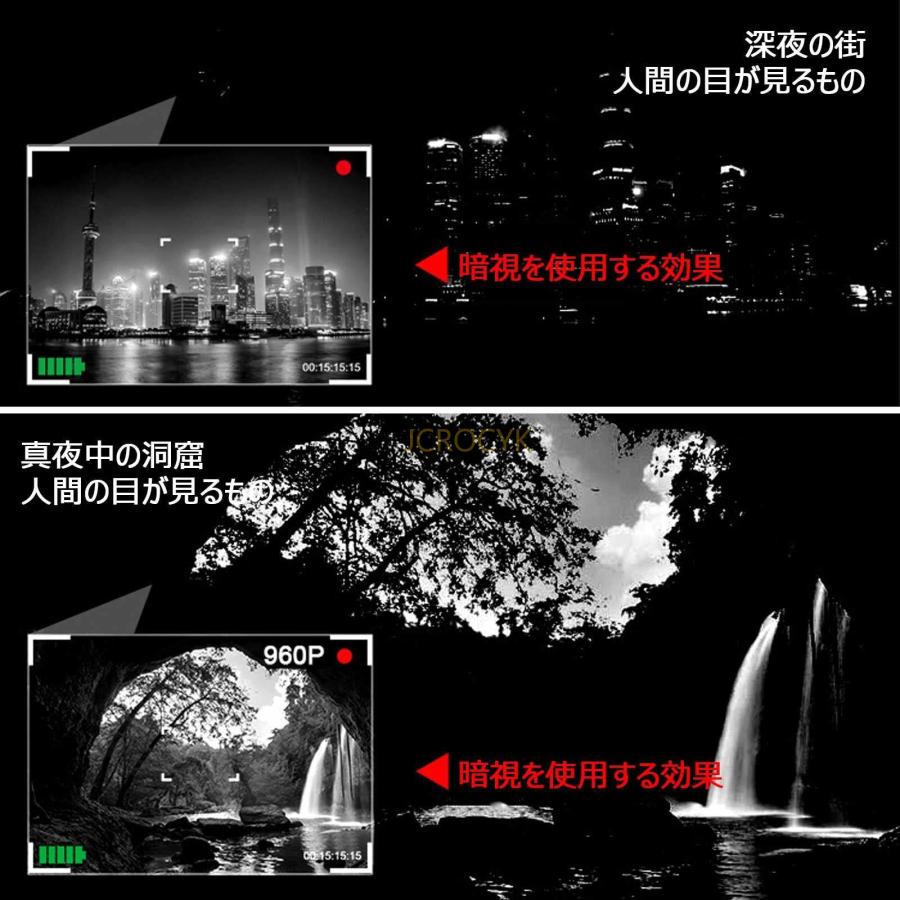 暗視スコープ 暗視鏡 夜間視力 赤外線夜間視野単眼 携帯用軽量