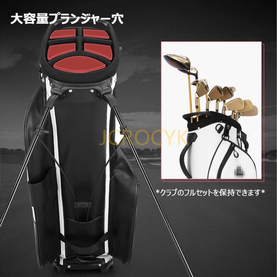 スタンドゴルフバッグ完全防水 大容量 ゴルフバッグ 軽量