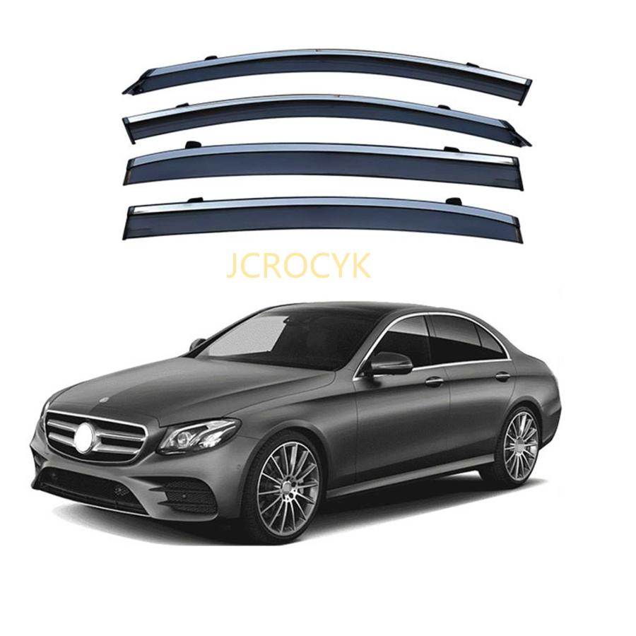 ベンツ Eクラス W212 サイドバイザー 4P 雨除け メルセデスベンツ E クラス セダン W212 W213 2010~2019年 車用