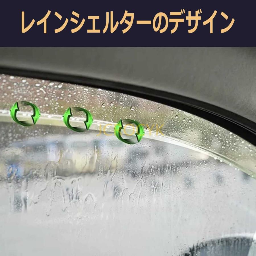 4枚 】車用サイドバイザー BMW 5 シリーズ G30 2018-2022 専用 ドア