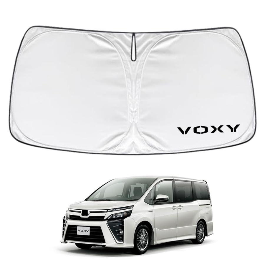 トヨタ ヴォクシー 80系 専用設計 サンシェード フロントガラス用 ロゴ
