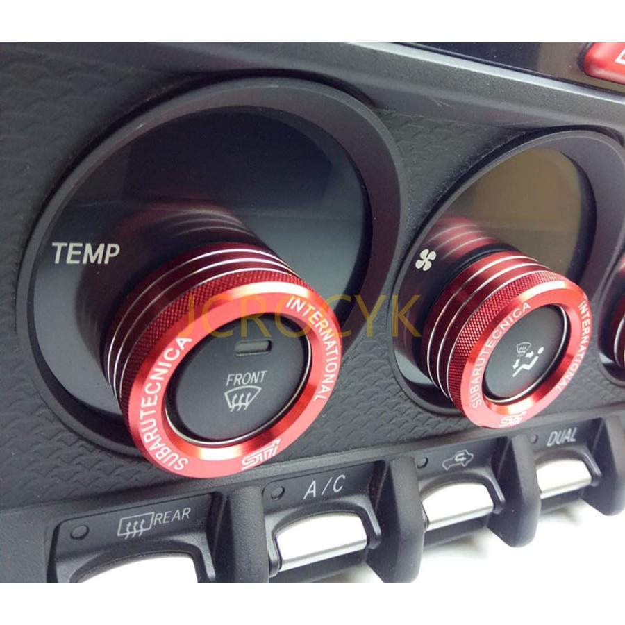 86 スバル BRZ ZN6 アルミエアコンスイッチカバー エアコンダイヤル