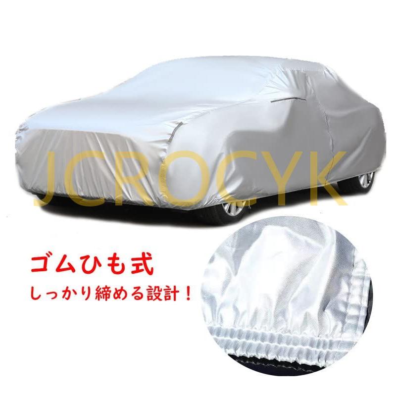 車カバー ホンダ S2000 ABA-AP2 1999年4月〜現行 専用 高級 カーボディカバー S級生地 耐久性 UVカット 凍結防止 防水防塵 防風ロープ付き バックミ｜pomp-fruits｜03