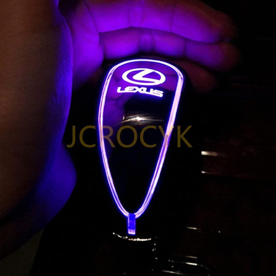 レクサス シフトノブ レバー ギア LEDイルミネーションタッチセンサー 