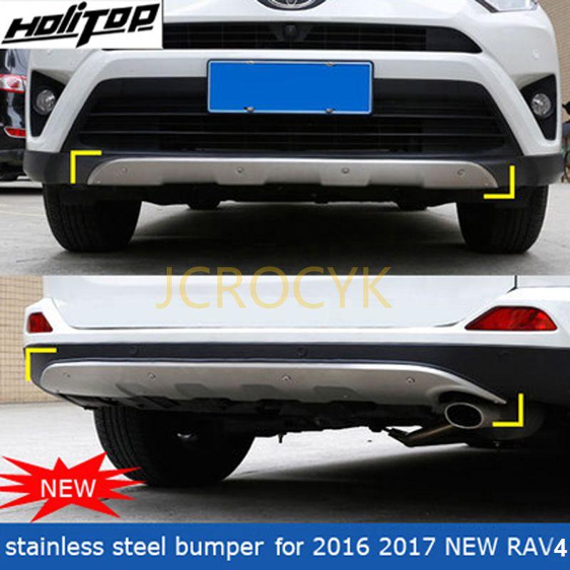 トヨタ rav4 2016 2017 2018 フロント & リアステンレススチール 