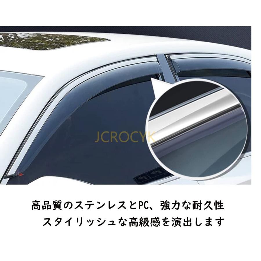 日産 キックス 令和2年6月〜専用 ドアバイザー サイドバイザー 厚手 二