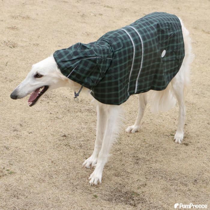 犬用 レインコート レイン レインウェア 犬の服 カッパ 雨具 防水 可愛い犬服 2タッチレインコートタータンチェック7号 ポンポリース 2109｜pomp-ya｜16