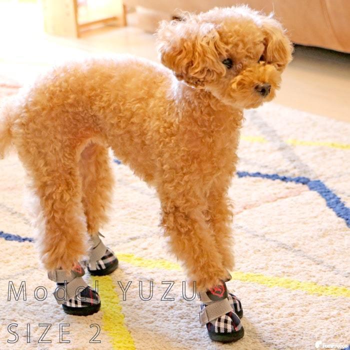 犬 靴 ドッグシューズ 靴下犬用靴 脱げない 滑り止め 怪我予防 介護 肉球 夏 火傷 足裏保護 犬用 レイン シューズ ルンルンタータン 2〜5号 ポンポリース 3175 | PomPreece | 14