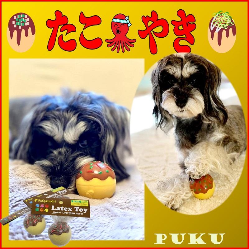 犬 猫のおもちゃ  おもちゃ 音が鳴る 玩具 小型犬 おもちゃ 猫 かわいい おもしろ インスタ映え ラテックスTOY たこ焼き ポンポリース 4008 |  | 09