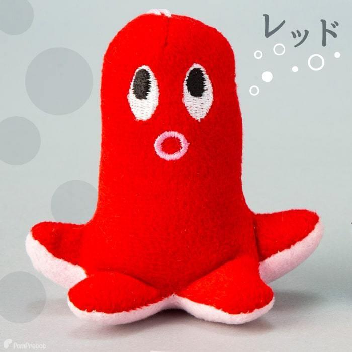 犬 猫 おもちゃ ぬいぐるみ ストレス解消 音付き 可愛い プレゼント タコ PeePeeTOY タコウィンナー 4193 ポンポリース | PomPreece | 02