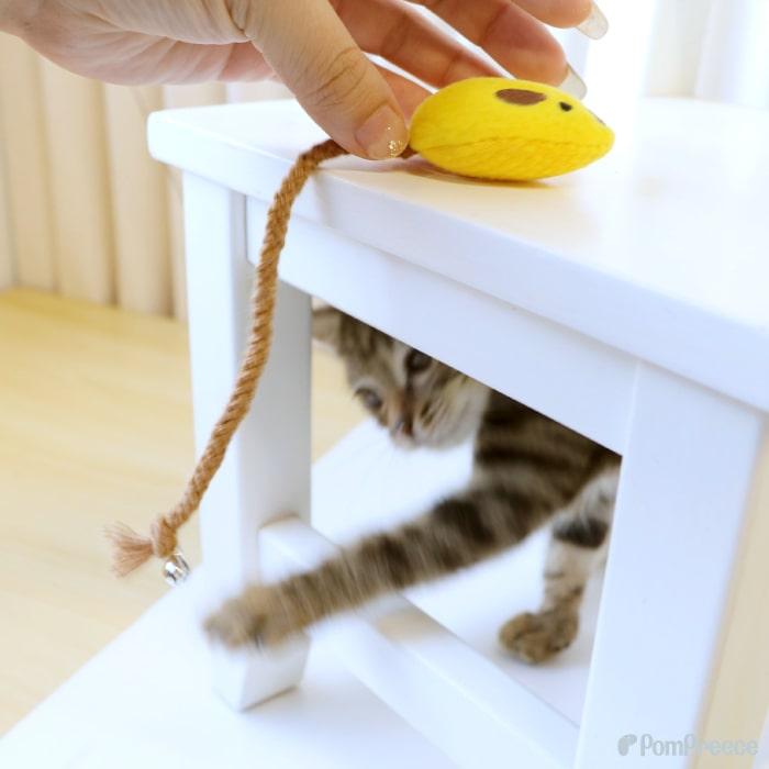 猫 おもちゃ ネズミ マウス またたび 歯みがき ねこじゃらし 運動不足 ストレス解消デンタルネットTOY またたび入りプチマウス ポンポリース | PomPreece | 06