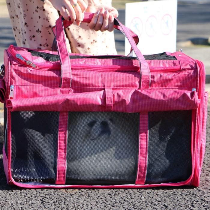 PomPreece（ポンポリース） 3面メッシュ窓 犬 猫 軽量 ペットキャリー