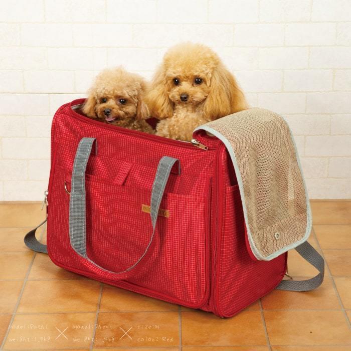 PomPreece 3面メッシュ窓 犬 猫 軽量 ペットキャリー 防災