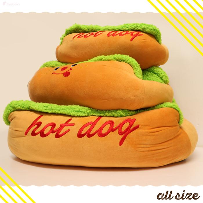PomPreece（ポンポリース） ホットドッグ ベッド クッション 犬 猫
