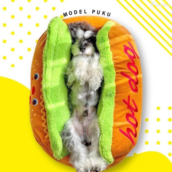 PomPreece（ポンポリース） ホットドッグ ベッド クッション 犬 猫