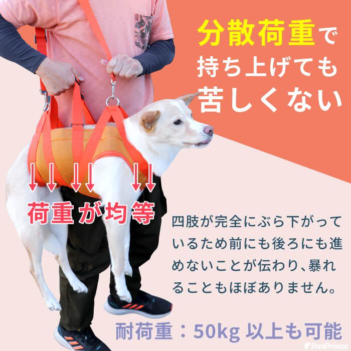 ポンポリース　メッシュオールケアハーネス 中・大型犬用　6号　歩行補助　後足支え PomPreece 犬 介護用ハーネス 後ろ足 歩行補助 中型犬 歩行