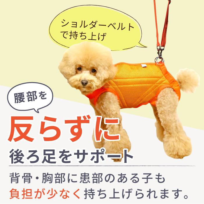 PomPreece（ポンポリース） 犬 介護用 ハーネス 全身 腰 歩行補助 動作