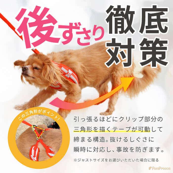 PomPreece（ポンポリース） ハーネス 犬 抜けない 器官に優しい リード