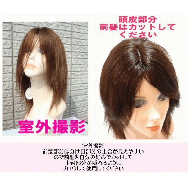 人毛フルウィッグロング 医療用ウィッグ かつら 人毛100％/人毛/ロング