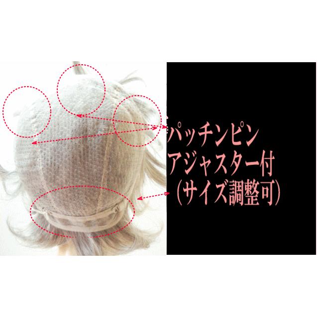 白髪 人毛フルウィッグ/総手植え/医療用ウィッグ/人毛(混毛 白髪 人毛フルウィッグ/総手植え/医療用ウィッグ/人毛(混毛