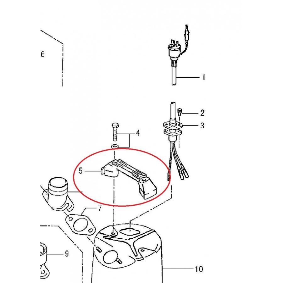 工事用排水ポンプ　LB-250/480用部品　（5）ハンドル　鶴見製作所｜pompu