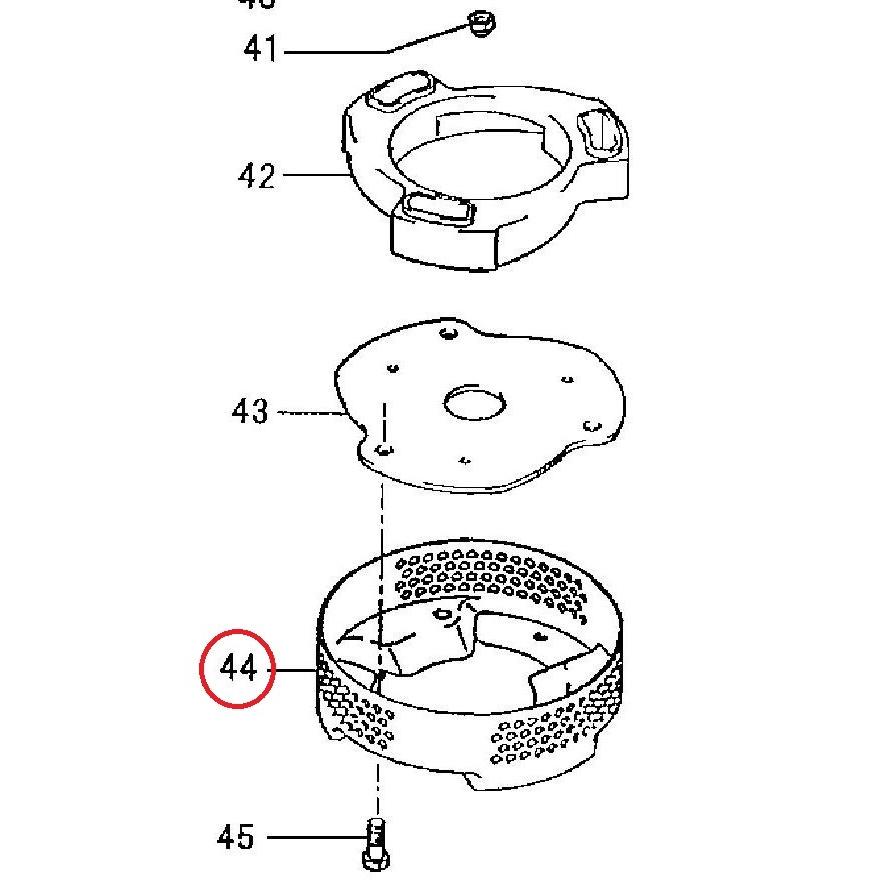 ツルミポンプ 工事用排水ポンプ LB-250/480用部品 ストレーナ