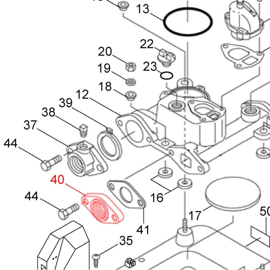 川本ポンプ カワエースN3-405・N3-406 ひしフランジ32 (40)【27404110
