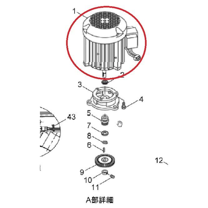 川本ポンプ カワエースNF2用 KPMモーター NF750A2 NF2-750用 (1