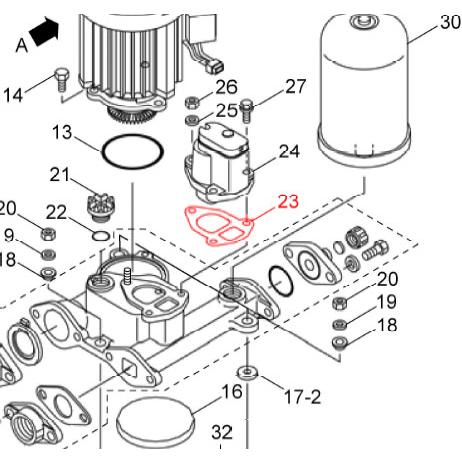 川本ポンプ カワエースNF2-250S用 パッキン (23)（ファインセンサー用