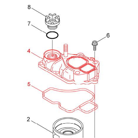 川本ポンプ カワエースNR205S・NR206S カバー パッキン付(c2-4-5