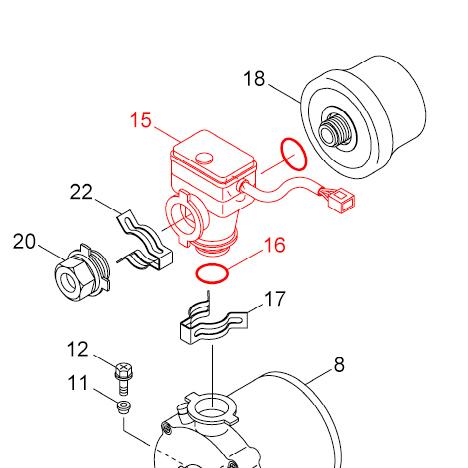 川本ポンプ ベビースイート SFRW150S用 ファインセンサー(15)パッキン