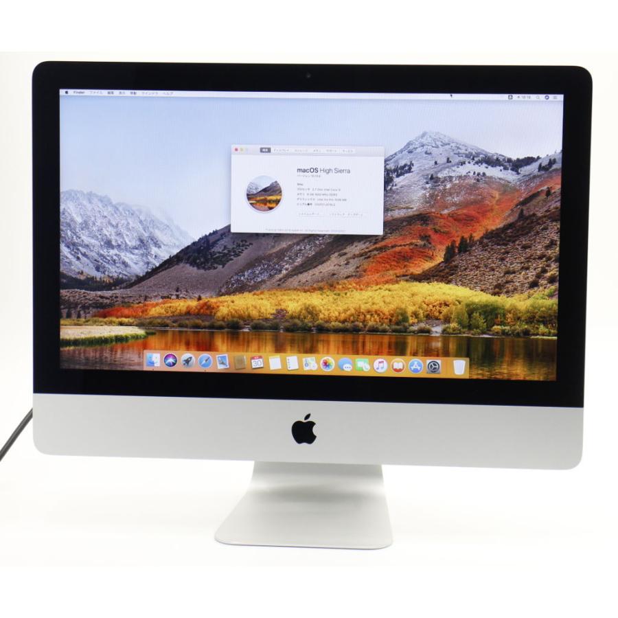 Apple iMac 21.5インチ Late 2013 Core i5-4570R 2.7GHz 8GB 1TB intel Iris Pro FHD 1920x1080ドット macOS High Sierra