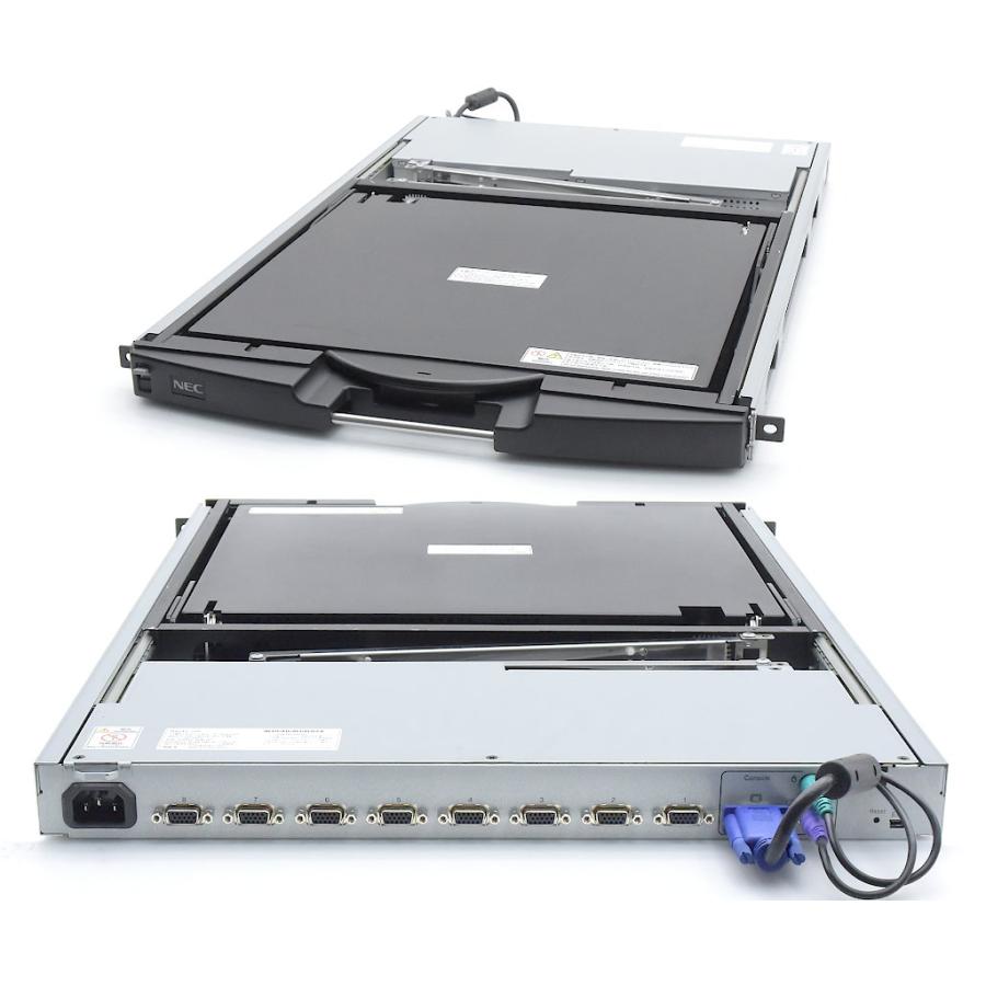 NEC 17型LCDコンソールユニット(8Server) 17インチ非光沢パネル SXGA 1280x1024ドット アナログRGB入力