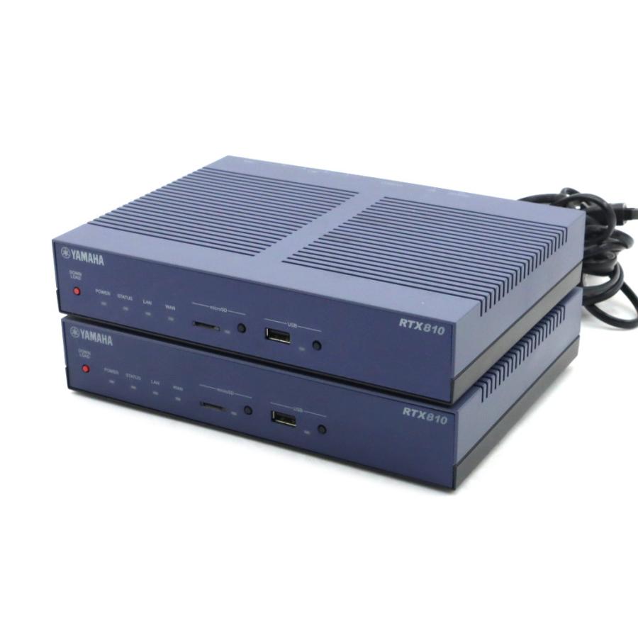 【2台セット】YAMAHA RTX810 ギガアクセスVPNルーター Rev.11.01.34 ファームウェアアップデート及び設定初期化済 ...