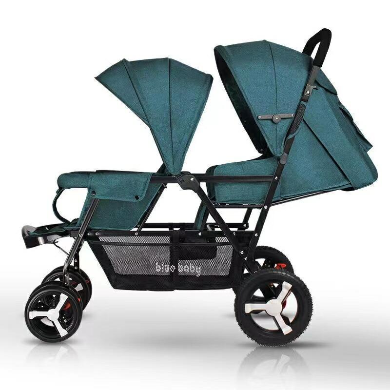 正規品 ２人乗りベビーカー スマートライド 二人乗り バギー ベビーカー 双子用ベビーカー 縦型 縦乗り タイヤスリム お出かけ 人気 二人目 第二子 双子 兄弟 姉妹 【Q1936810797】(11230円)