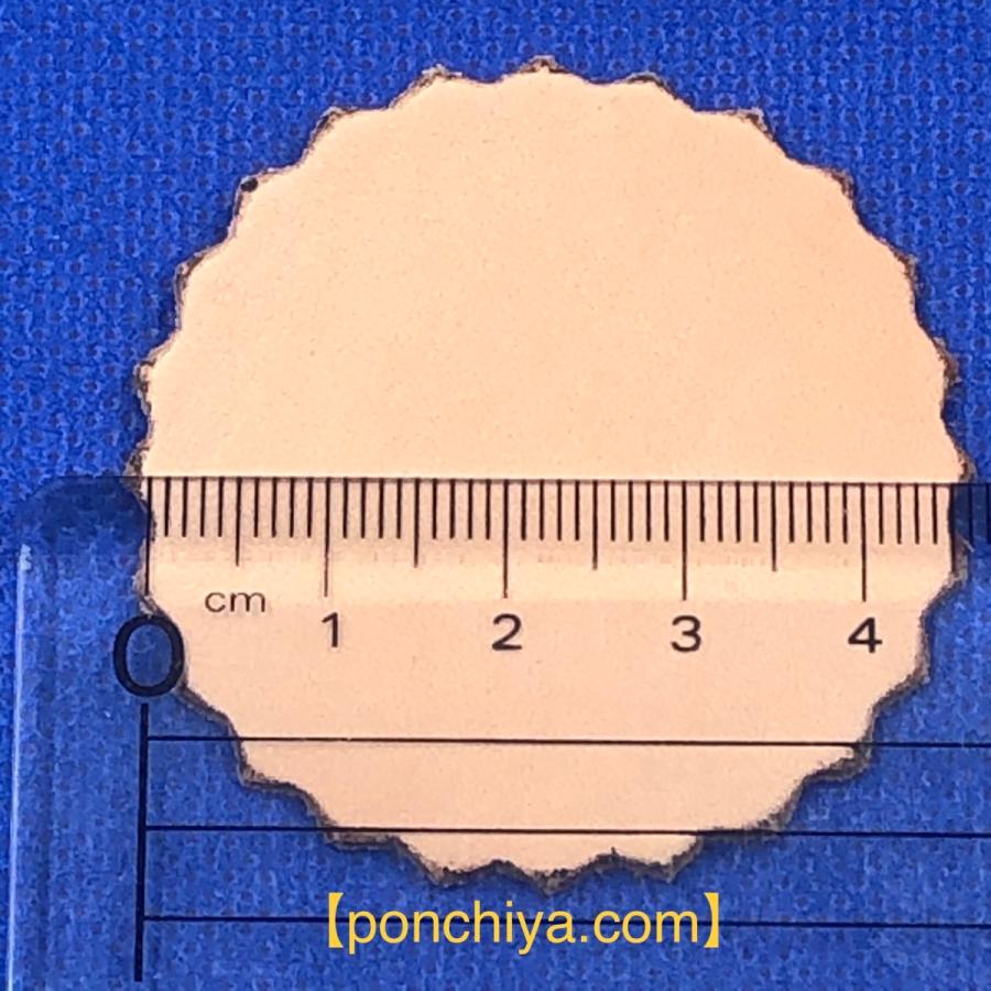 ギザギザ 6mmピッチ 45Φ強 レザークラフト 抜き型 抜型