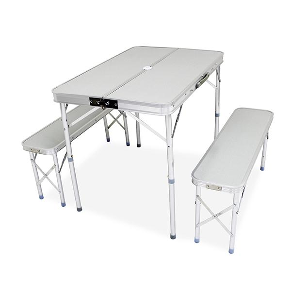 【送料無料・新品未使用】折り畳みテーブル　アウトドア　BBQ　レジャー　キャンプ アウトドアテーブル アルミ レジャーテーブル 軽量折りたたみ 高さ調整