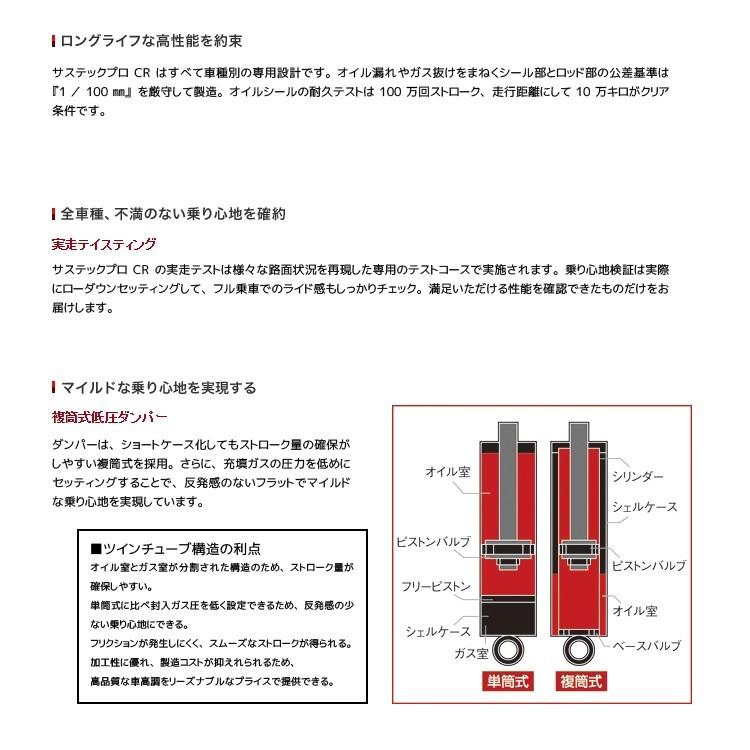 車高調 足回り サスペンション ホンダ エリシオン RR1 RR2 RR3 RR4 04/5〜12/5 12/05 タナベ サステックプロ コンフォートR CRRR3K｜pond｜05